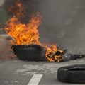 Source: iStock. Police cleared burning tyres at Tshepong Hospital in Klerksdorp on Tuesday (7 March 2023) as Nehawu members picketed outside the hospital.