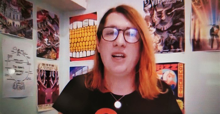 Image: Danette Breitenbach. Danni Pinch, executive director at Accenture Song, at the IAB Bookmark Awards Masterclass gives tips on how to put together a great Bookmarks entry