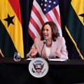 US Vice President Kamala Harris meets with women entrepreneurs during her week-long trip to Ghana, Tanzania and Zambia, in Accra, Ghana 29 March 2023. Reuters/Francis Kokoroko