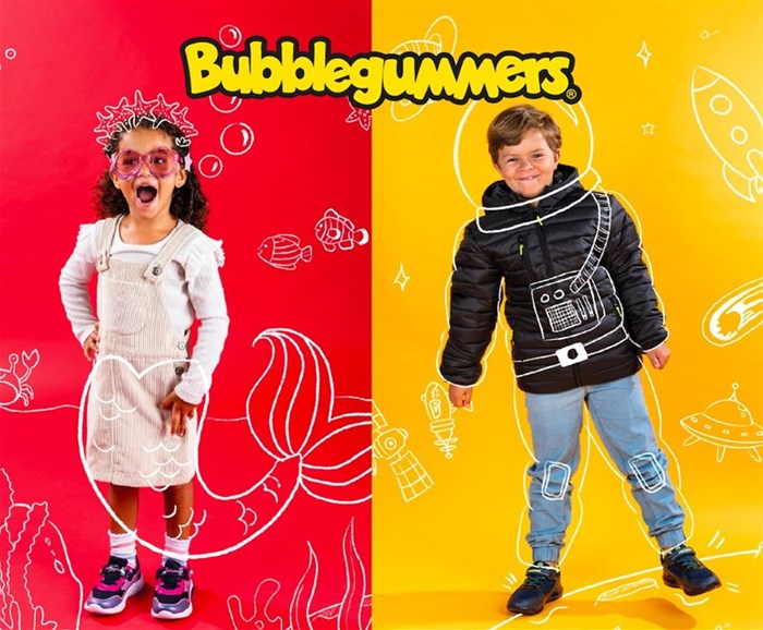 Bubblegummers are back! Strong, comfy, scented sneakers for building imagination without limits
