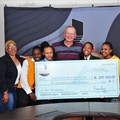 Supplied image: Theo Morkel, general manager of Transalloys with some of the 2022 bursary recipients who include Promise Kabi, Mduduzi Sivela, Njabulo Masilela, Yibanathi Ncongwane, Samukelo Hlabitha, and Mbali Mkhatshwa who al received a full study grant for their tertiary studies.