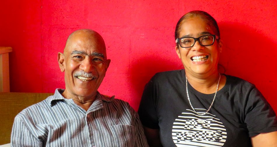 Stewart Gordon and his daughter Desiree