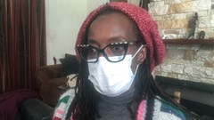 File photo: Zimbabwean novelist, Tsitsi Dangarembga, whose latest book &quot;This Mournable Body&quot; has been nominated for a Booker Prize, speaks during an interview with Reuters in Harare, Zimbabwe, 4 August 2020. Reuters/MacDonald Dzirutwe