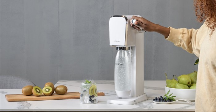 Image Supplied. Art, one of two next generation of consumer experience sparkling water-makers from SodaStream