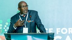 Source: Supplied. Tom Kariuki, SFA Foundation executive director at the Deltas Africa ll launch event in Nairobi, Kenya.