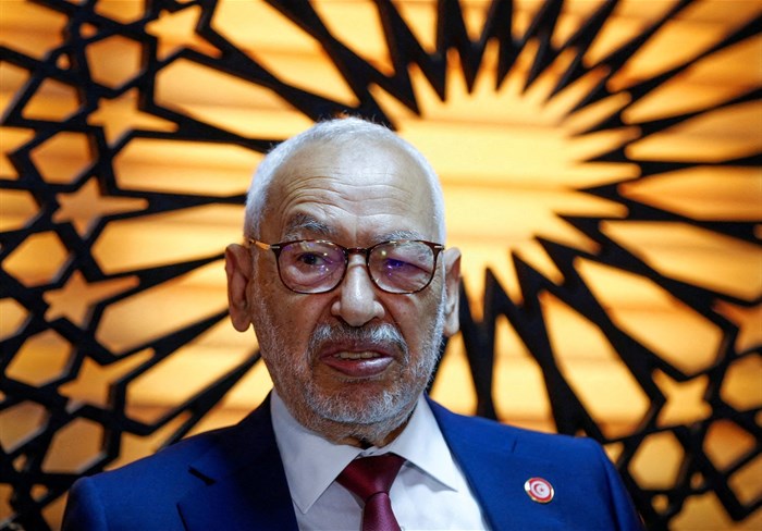 File Photo: Rached Ghannouchi, the head of Islamist Ennahda party and former speaker of the parliament, during an interview with Reuters at his office in Tunis, Tunisia, 15 July 2022. Reuters/Zoubeir Souissi