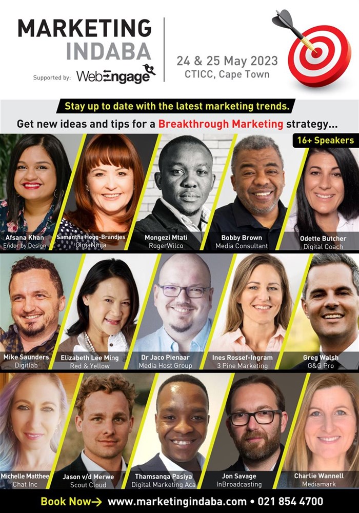 Marketing Indaba back at CTICC, Cape Town with its live in-person marketing conference