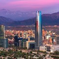 Source © Jose Luis Stephens Panoramic view of Santiago de Chile with the Andes mountain range in the background