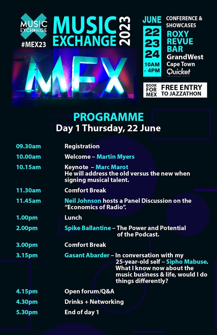 Music Exchange 2023 programme revealed
