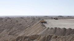File photo: A vehicle carries untreated phosphate after being dropped off on a mountain at a phosphate mine at Boucraa factory of the National Moroccan phosphate company (OCP) situated in the southern provinces, 100km southwest of the town of Laayoune 18 February 2016. Reuters/Youssef Boudlal/File Photo
