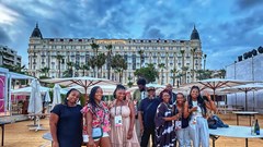 Image supplied. Kabelo Moshapalo, chief creative officer Ogilvy and fellow Cannes visitors