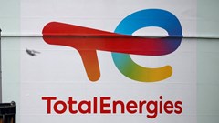 File photo: The logo of French oil and gas company TotalEnergies is seen on an oil tank at TotalEnergies fuel depot in Mardyck near Dunkirk, France, 16 January 2023. Reuters/Benoit Tessier/File Photo