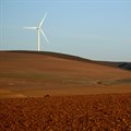 A wind turbine produces renewable energy outside Caledon. Source: Reuters/Mike Hutchings