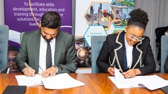 Yershen Pillay, Chieta CEO, and Mpho Mookapele, Ewseta CEO. Source: Supplied