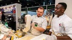 Chefs demonstrating Adriatic equipment at a past expo. Source: Supplied.