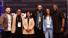 Image supplied. The Bookmakr Finalists Showcase panel with IAB South Africa CEO Razia Pillay (middle) and host, Accenture Song’s Mushambi Mutuma (end right). Thepanelist are: (l to r): Executive creative director at Ogilvy South Africa - Alex Goldberg, EssenceMediacom SA social media director - Luzuko Tena, head of group digital communications Sasol - MJ Khan, senior manager: digital at SuperSport - Rikashni Rangasamy