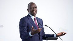 File photo: William Ruto, President of Kenya, speaks during a joint press conference with Kristalina Georgieva, Managing Director of the International Monetary Fund, French President Emmanuel Macron, US Treasury Secretary Janet Yellen and World Bank President Ajay Banga at the end of the New Global Financial Pact Summit, Friday, 23 June 2023 in Paris, France. Lewis Joly/Pool via Reuters/File Photo