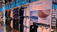 Racks of Airism clothing at Uniqlo 5th Avenue in New York City, USA, 31 July 2023. Reuters/Kate Masters