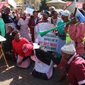 Domestic workers marched to the Union Buildings in Tshwane to demand workplace compensation for injuries or death and better working conditions. Photos: Kimberly Mutandiro | GroundUp