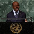 Image: Gabon's President Ali Bongo Ondimba addresses the 77th Session of the United Nations General Assembly at UN Headquarters in New York City, US, 21 September 2022. Reuters/Brendan McDermid
