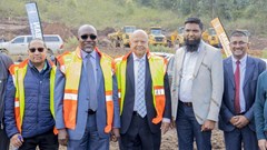Source: Supplied. The Giba Business Estate sod turning was held on site on 16 August 2023.