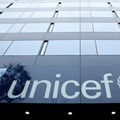 File photo: A Unicef logo is pictured outside their offices in Geneva, Switzerland, 30 January 2017. Reuters/Denis Balibouse/File Photo
