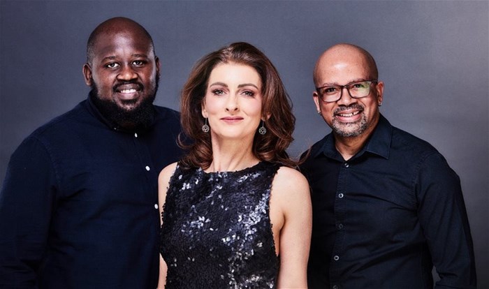 L to R: Simphiwe Kulla, Louise Carver and Kenny Williams. Image by Nick Boulton