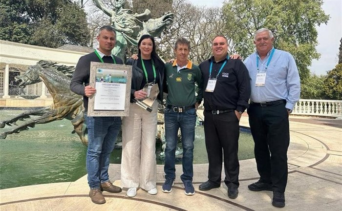 L to R: Paul Fouché, Lisa Currey, Michael Coppin, Mario Petim and Sandro Gastaldi. Image supplied