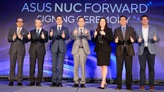 Executives of ASUS, Intel, and valued partners unite on stage to celebrate the significant milestone as ASUS takes NUC forward. Source: Supplied