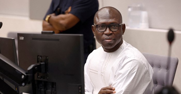 Former Central African Republic militia leader Maxime Jeoffroy Eli Mokom Gawaka attends the International Criminal Court hearings to determine the exact charges it will bring against him, in The Hague, Netherlands, August 22, 2023. REUTERS/Piroschka van de Wouw/Pool/File Photo