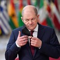 German Chancellor Olaf Scholz arrives for the EU-Africa summit at the European Council building in Brussels, Belgium in 2022. Source: Geert Vanden Wijngaert/Pool via Reuters