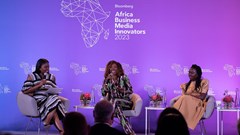 Lola Ogunnaike, Yvonne Orji and Danai Gurira in Cape Town. Source: Supplied.