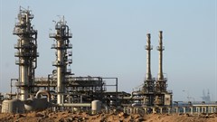 A view of a gas plant seen from the desert road of Suez outside Cairo. Source: Reuters/Amr Abdallah Dalsh
