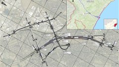 Map of affected area.