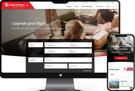Bluegrass successfully transforms Kenya Airways website