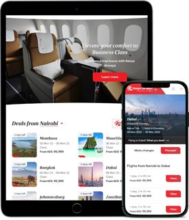 Bluegrass successfully transforms Kenya Airways website
