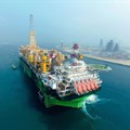 The massive (330m x 61m x 33.5m) Egina Floating Production Storage and Offloading (FPSO) vessel is a spread moored FPSO connected through a subsea production system to 44 wells (21 oil producers and 23 water injectors) via umbilicals, flow lines and risers. Source: TotalEnergies