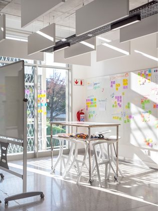 Collaboration by design, Part 1: The role of spaces in teaching and learning design-led thinking