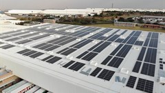 Solar PV panels atop the Shoprite Group Centurion distribution centre 2. Source: Supplied