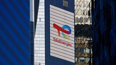 The logo of French oil and gas company TotalEnergies is seen at the company's headquarters skyscraper in the financial and business district of La Defense, near Paris. Source: Reuters/Gonzalo Fuentes