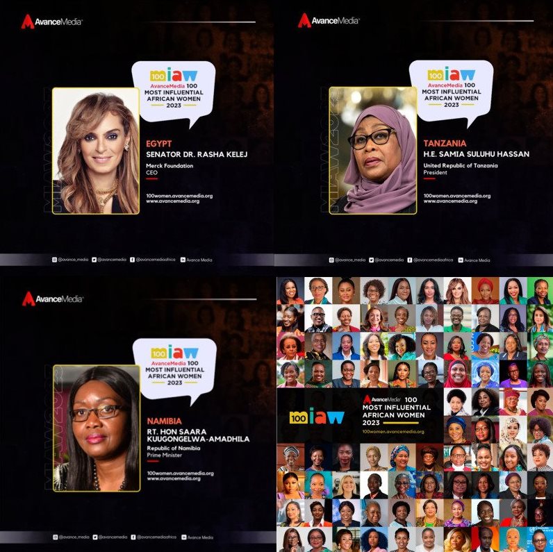 Image supplied. The list of the 100 Most Influential African Women 2023 has been announced