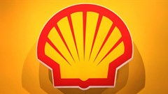 The logo of British multinational oil and gas company Shell is displayed during the LNG 2023 energy trade show in Vancouver, British Columbia, Canada, 12 July 2023. Reuters/Chris Helgren/File Photo