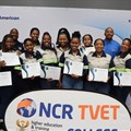 Women Diggers Programme participants obtaining their certificates in computing and communication at the NCR TVET Kathu Campus. Source: Supplied