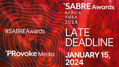 Image supplied. With the Sabre Awards EMEA and Africa late deadline on Monday, 15 January, Provoke Media gives 8 tips on crafting a winning entry...