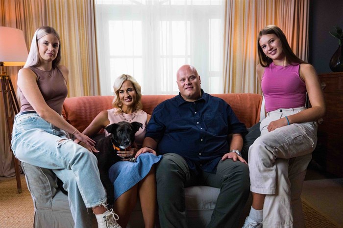 Kei with the Lamont family. Source: Supplied.