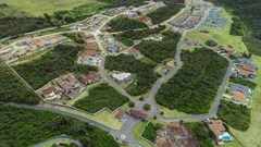 Aerial view of the Coral Beach estate.