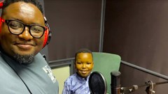 Bogosi Motshegwa and his biggest inspiration, Kgosi. Source: Supplied.