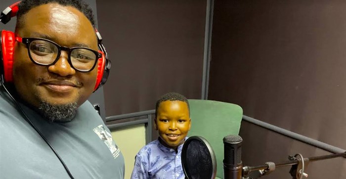 Bogosi Motshegwa and his biggest inspiration, Kgosi. Source: Supplied.
