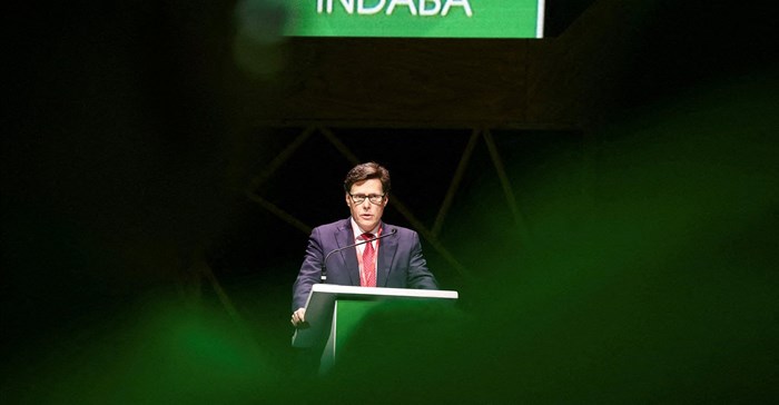 Anglo American CEO Duncan Wanblad speaks during the Investing in African Mining Indaba 2023 conference in Cape Town. Source: Reuters/Shelley Christians