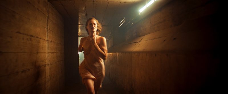 Emma Louw ‘Inez Robertson’ runs from Roodeplaat Military Barracks